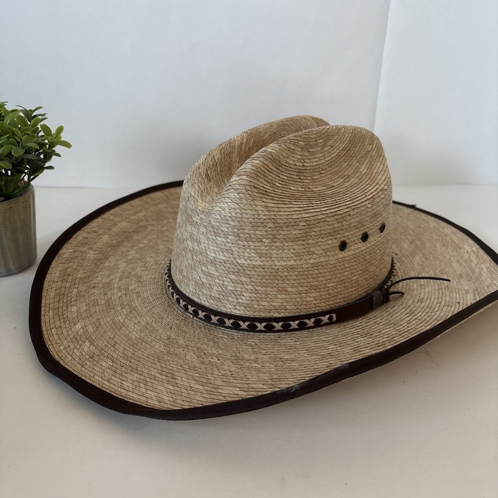 Jason Aldean Collection By Resistol Cowboy Hat Adult Small Size 6 Tan Brown X